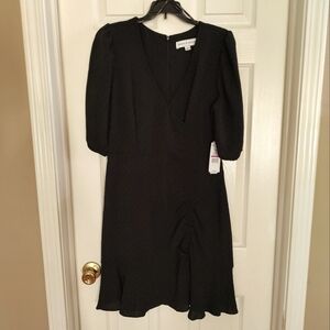 Emma & Michele Black Midi Dress